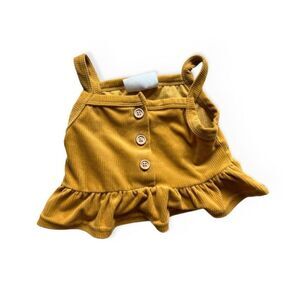 Baby Girls Violet Lane Boutique Mustard Peplum Top - Sz 12-18 mo